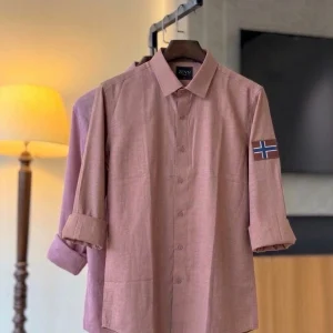 Light Pastel Pink With Suedish Shirt
